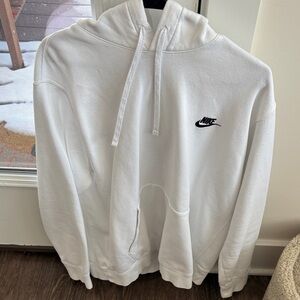 Nike White Pullover Hoodie